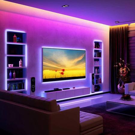 Zestaw Led RGB 5m IP54 Sterownik + Pilot (EKZ0447) - Eko-Light