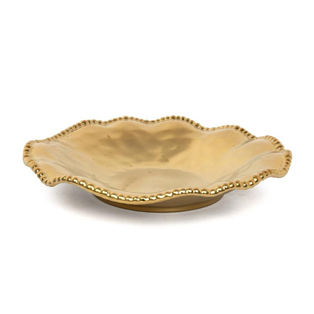 KARE komplet 2 półmisków BELL 36 cm       złoty (60498) - Kare Design