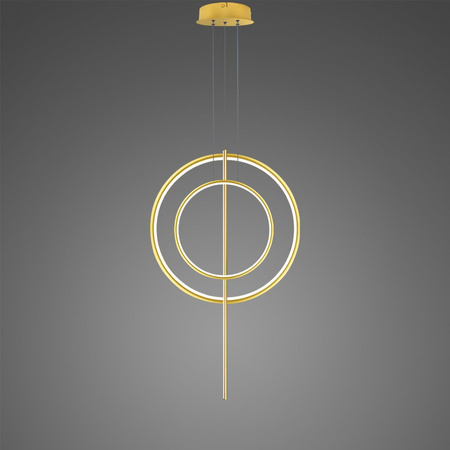 Lampa wisząca Linea No.5 60/40cm złota 3k (LA087/2P_60_40_100_3k_gold) - ALTAVOLA DESIGN
