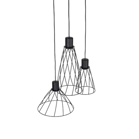 Lampa wisząca MODESTO BLACK 3 KOŁO (10187) - TK Lighting