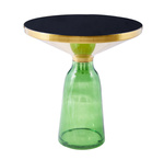 Stolik kawowy DOLCE zielono czarny 50 cm (DP-FB06 green) - Moos Home