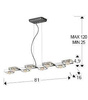 Suria II lampa wisząca 8L (375618) - Schuller