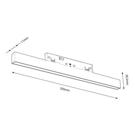 Lampa liniowa do szyny magnetycznej Magnetic track 10mm 10W 3000-6000K (ML2173) - Milagro