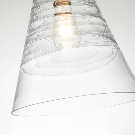 Lampa wisząca Elmore - 1 źródło światła - Oksydowany mosiądz (QN-ELMORE-P-BBS) - Quintiesse