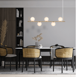 PENDANT LIGHT 5XE14 GOLD (1998 Zambelis) - Zambelis
