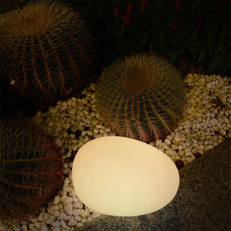 Lampa ogrodowa kamień PEBBLE L LED RGBW 16 kolorów 40 cm (ES-ST005) - Step into Design