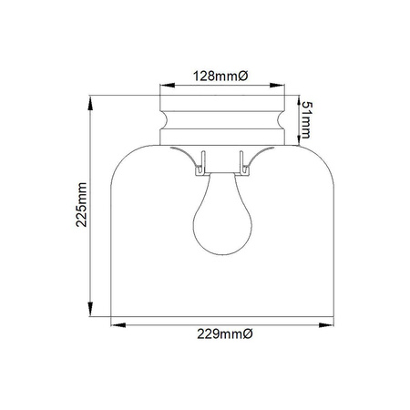 Plafon Hounslow (FE-HOUNSLOW-F-BB) - Elstead Lighting