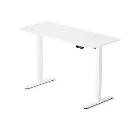 Regulowane biurko gamingowe Control Lite 140 Biały/Biały (LV1716) - LVN SYSTEM