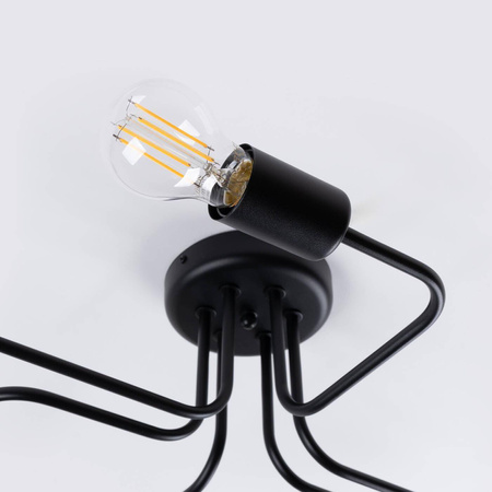 Żyrandol VECTOR 6 czarny (SL.1447) - Sollux Lighting