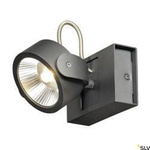 KALU, lampa ścienna i sufitowa, jednopunktowa, LED, 3000K, czarna, 60° (1000127) - SLV