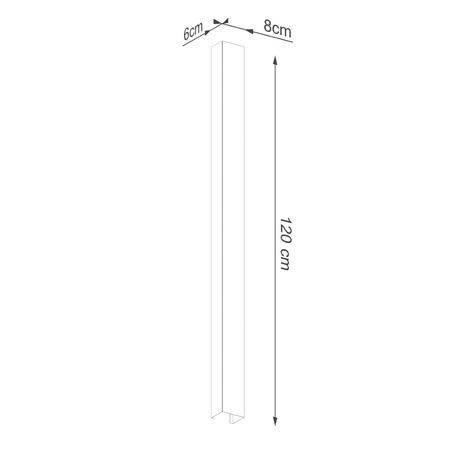 Kinkiet FREYA 120 ochra czerwona (TH.337) - Thoro Lighting