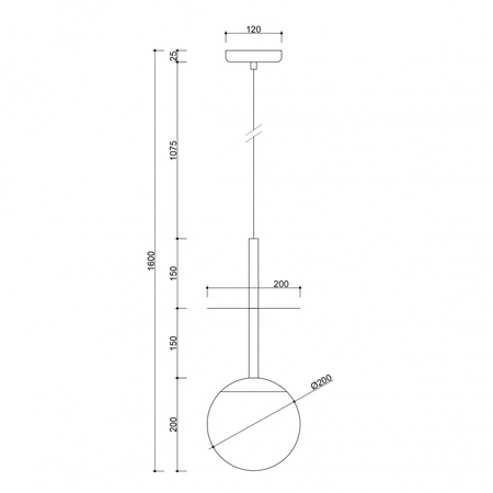 PLAAT A oliwkowa sufitowa lampa wisząca (PLA1414P0) - Ummo