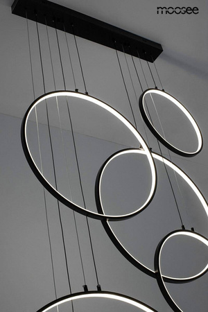 MOOSEE lampa wisząca CIRCULO SIX czarna (MSE010100371) - Moosee