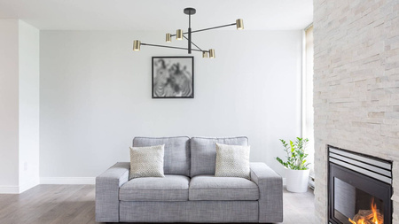 Lampa sufitowa SNOW 6 złota (LP-731/6P GD) - Light Prestige