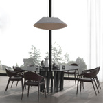 PENDANT LED LIGHT 12W SMD 3000K ACOUSTIC GREY (23173 Zambelis) - Zambelis