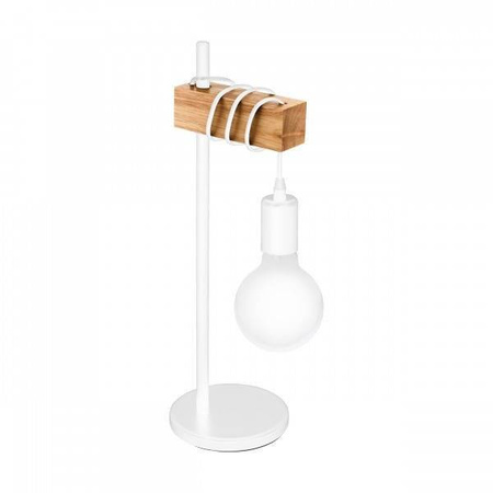 Lampa stołowa TOWNSHEND LED biała/drewniana (33163 - Eglo)