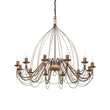 Lampa wisząca CORTE SP12 kol. rdzawy (097671) Ideal Lux - żyrandol