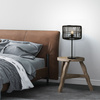 E27 MAX 40W RATTAN &IRON MATERIAL  BLACK  ON OFF SWITCH (20238 Zambelis) - Zambelis