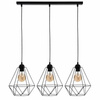 Lampa wisząca BASKET BLACK 3xE27 (MLP7215) - Milagro