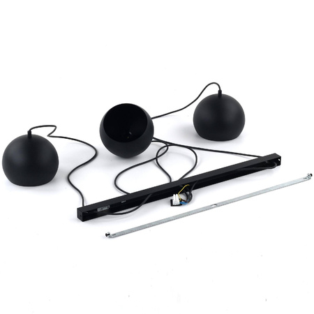 ZOE BLACK LAMPA WISZACA 3 S (10169) - TK Lighting