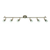 Lampa sufitowa Amalfi 6lt bar antique brass 35W (61001) - Saxby