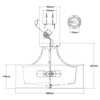 Lampa sufitowa Lacey (KL-LACEY-SFM-MB) - Elstead Lighting