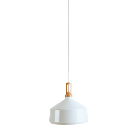 PENDANT 1L ALUMINIUM WHITE (1511-W Zambelis) - Zambelis