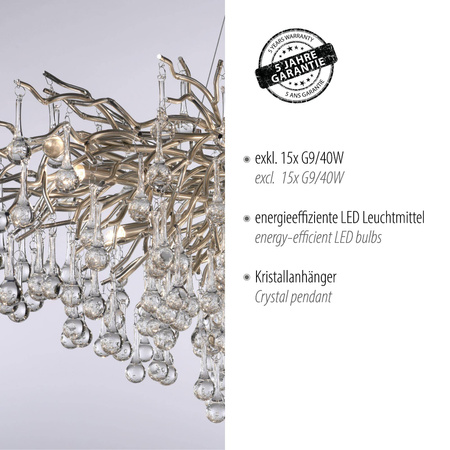 Lampa wisząca ICICLE (2031-55) - Paul Neuhaus