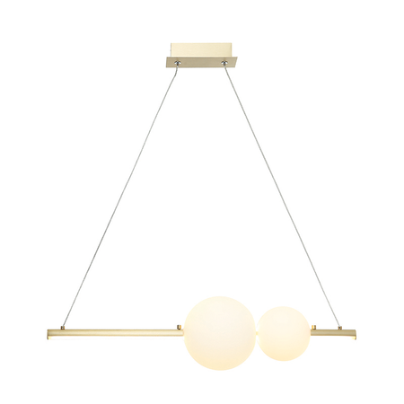 PENDANT LED LIGHT 11W 3000K ALUMINUM-OPAL GLASS (22108 Zambelis) - Zambelis
