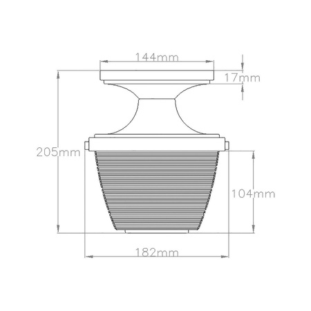 Lampa sufitowa Dublin (QZ-DUBLIN-SF-PNBR) - Elstead Lighting