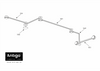 Lampa modułowa Drop Line 1 - Czarna (600 mm)   (1014) - Brosline
