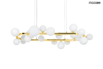 MOOSEE lampa wisząca ALURE OVAL 120       złota/mleczna (MSE1501100605/MILK) - Moosee