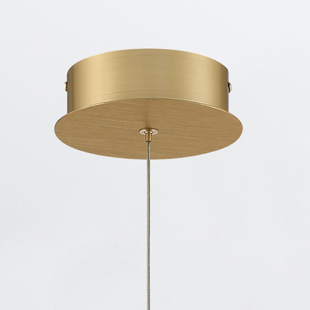 Lampa wisząca Barletta - 1 źródło światła - Szczotkowane złoto (QN-BARLETTA-1P-BG) - Quintiesse