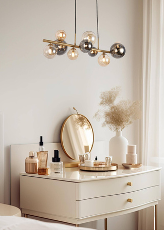 Lampa wisząca VILLA złota (MD5918-10-EGN) - Zuma Line