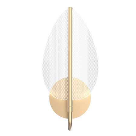 Kinkiet LED Floriana - Naturalny mosiądz (QN-FLORIANA-1W-NBR) - Quintiesse