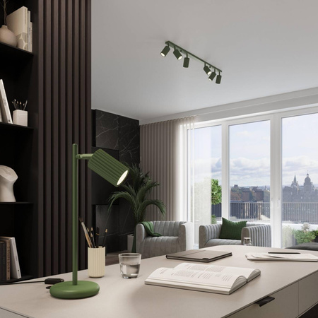 Plafon KARBON 6L zielony oliwkowy (SL.1623) - Sollux Lighting