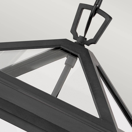 Duża latarnia wisząca Alford Place - 3 źródła światła - Czarna (QN-ALFORD-PLACE8-L-MB) - Quintiesse