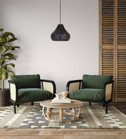 Lampa wisząca z metalu 31,5x31,5x127,5cm (102745) - DIJK