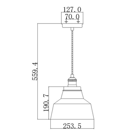Lampa wisząca  Baskin (FE-BASKIN-P-A-BR) - Elstead Lighting