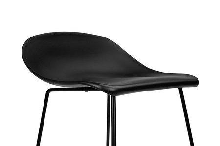 Krzesło barowe ROLF czarne 66 cm - polipropylen, metal (PC-148A) - King Home