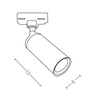 TRACK LIGHT 1XGU10 BLACK (S062 Zambelis) - Zambelis
