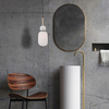 PENDANT LAMP 1XE27 OPAL GLASS-WHITE MARBLE (22215 Zambelis) - Zambelis