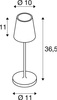Przenośna lampa VINOLINA TWO 2200/2700/3000 K, TOUCH, TOUCH, czarna (1007693) - SLV
