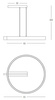 PENDANT LED LIGHT 41W 3000K ALUMINIUM GOLD MATT BLACK (22011 Zambelis) - Zambelis