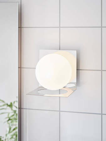 Kinkiet do łazienki ZENIT Wall 1L IP44 Chrome/Opal