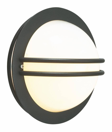 Plafon zewnętrzny BREMEN 637 BLACK LED 8W 3000K MILKY LAMPSHADE EEI E Norlys