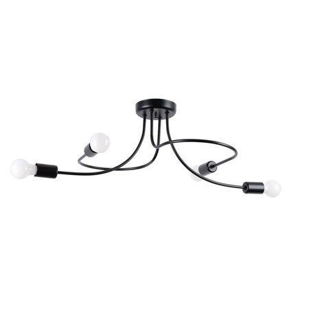 Żyrandol LEVAR 4 czarny (SL.1455) - Sollux Lighting
