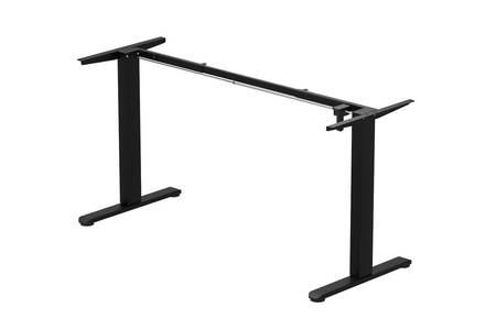Elektrycznie regulowany stelaż do biurka z ładowarką USB Control Flex+ Czarny (LV0739) - LVN SYSTEM