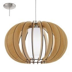 Lampa wisząca STELLATO 1 drewniana (95598 - EGLO) - żyrandol