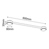 Lampa modułowa Drop Line 2 - Czarna (600 mm)   (1013) - Brosline